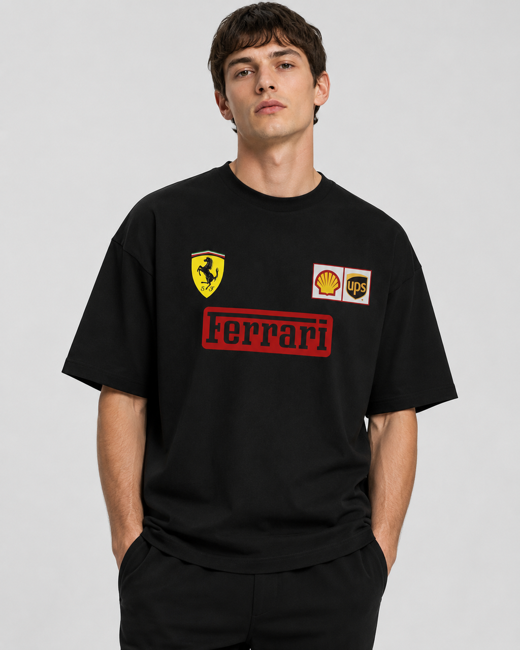 Scuderia Ferrari F1 Oversized Tee - Front View