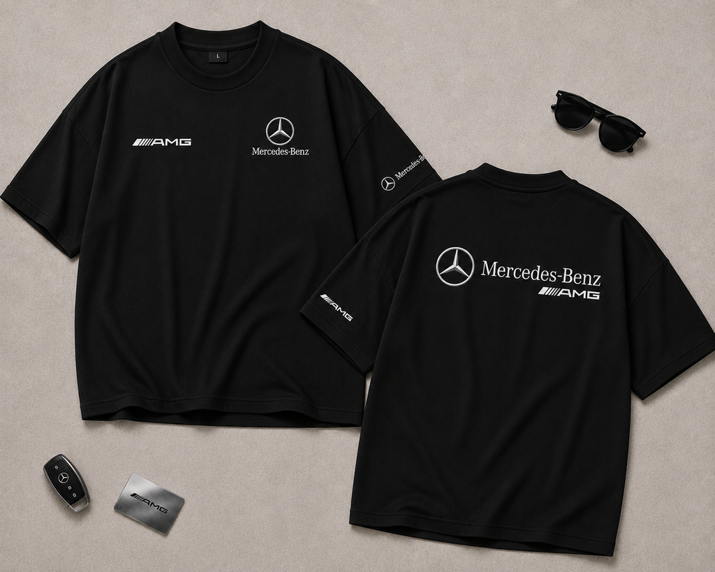 Mercedes-Benz AMG Oversized Tee - Front & Back Flat