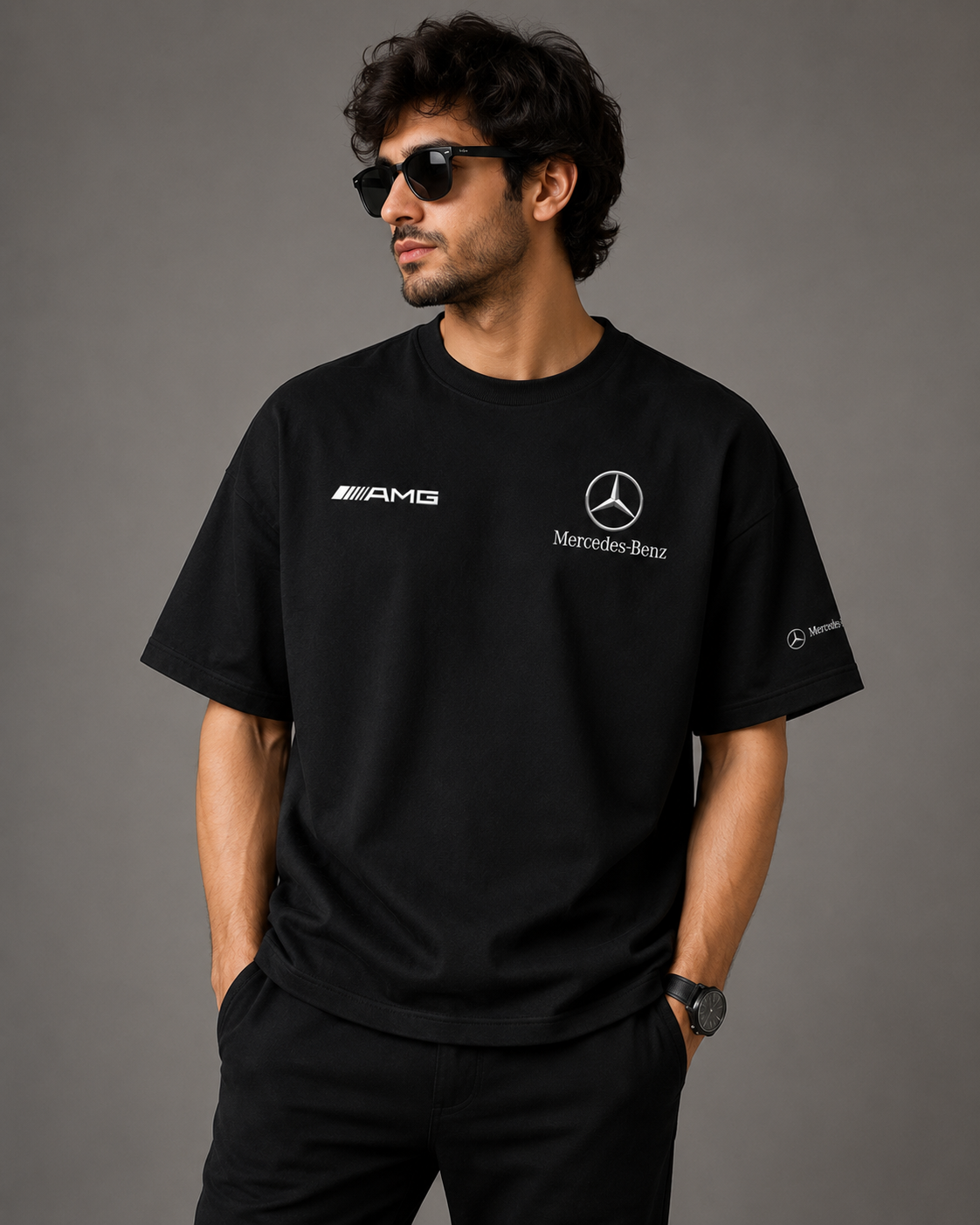 Mercedes-Benz AMG Oversized Tee - Model Front