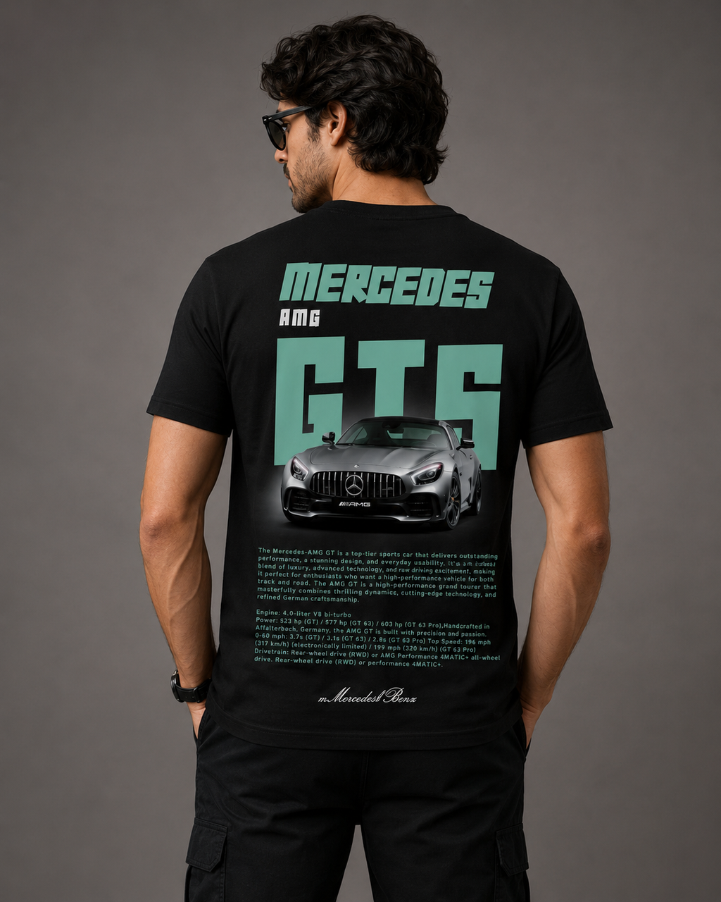 Mercedes-AMG GT5 Oversized Tee - Model Back