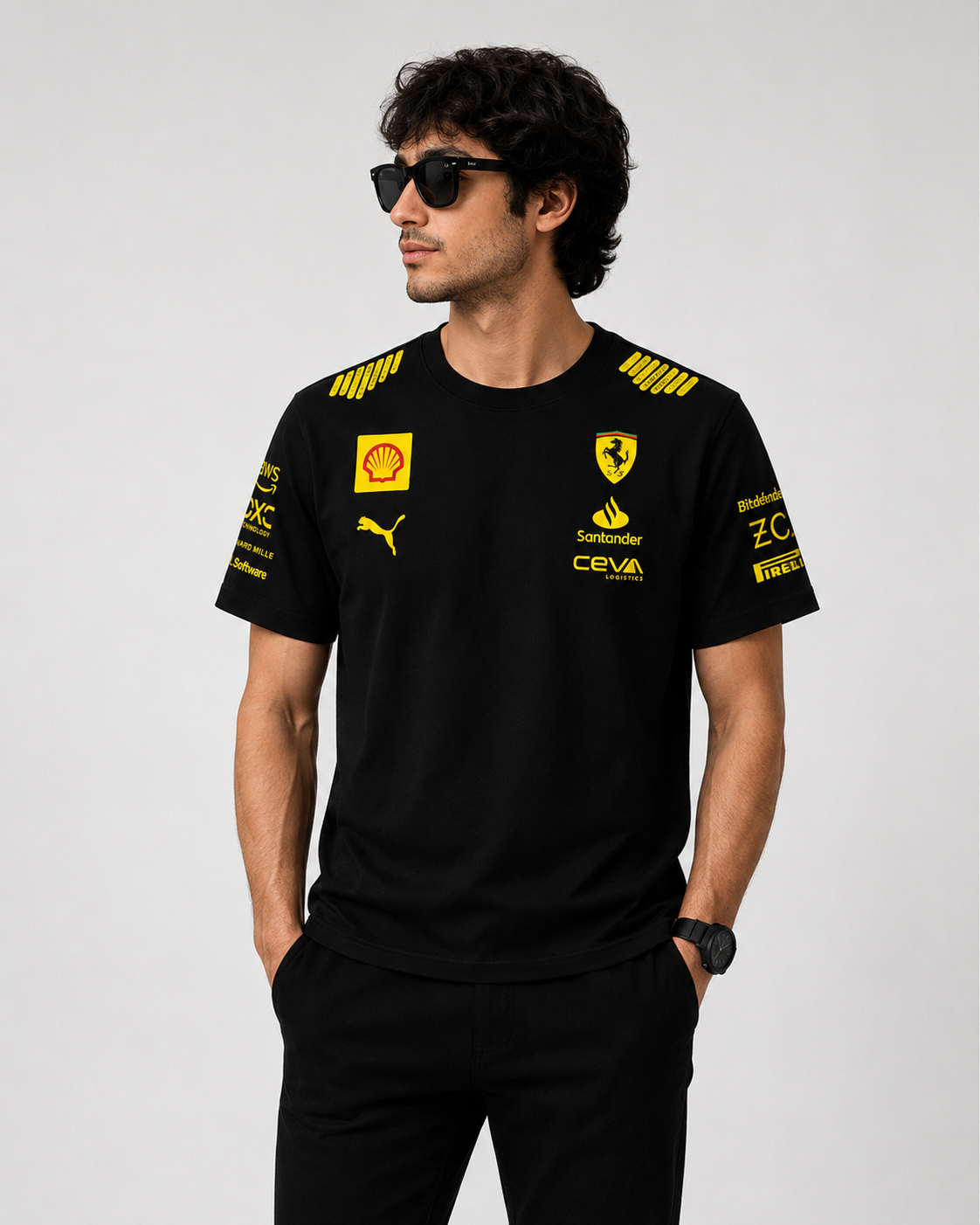 Scuderia Ferrari F1 Team Edition Oversized Tee - Model Front